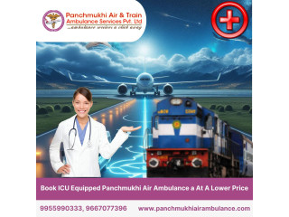 Get the best medical system during transfer patient by Panchmukhi Air and Train Ambulance Service in Mumbai