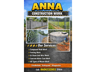 Concrete Slab Mathil Works Ernakulam Kottayam Alappuzha Kochi Edappally