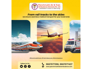 Panchmukhi Hi Tech Air and Train Ambulance in Delhi- critical care services offered at lower price
