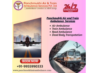 Panchmukhi Train Ambulance in Delhi- resourceful medical transport arranged