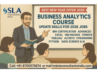Best Business Analytics Course with AI Skills, "Skill it right, futures bright" Learn From "SLA Consultants India